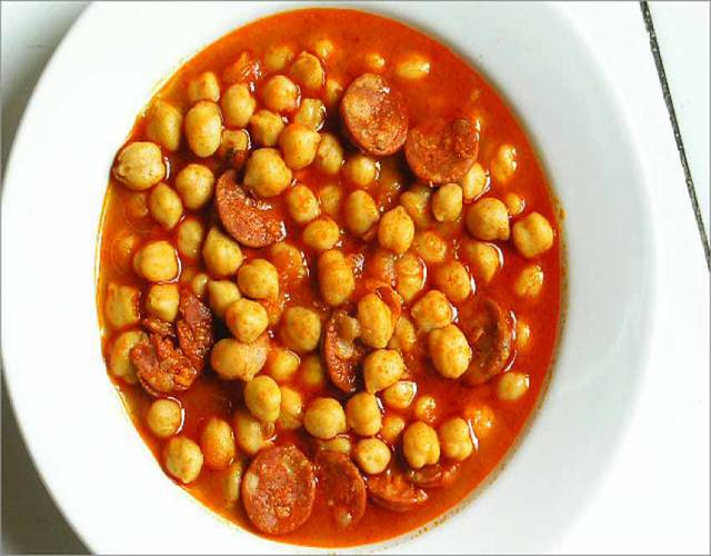 Receta De Garbanzos Con Chorizo