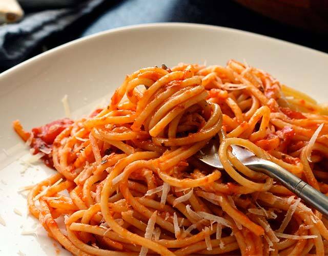 Espaguetis con Atún