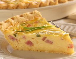 Quiche de jamón y queso