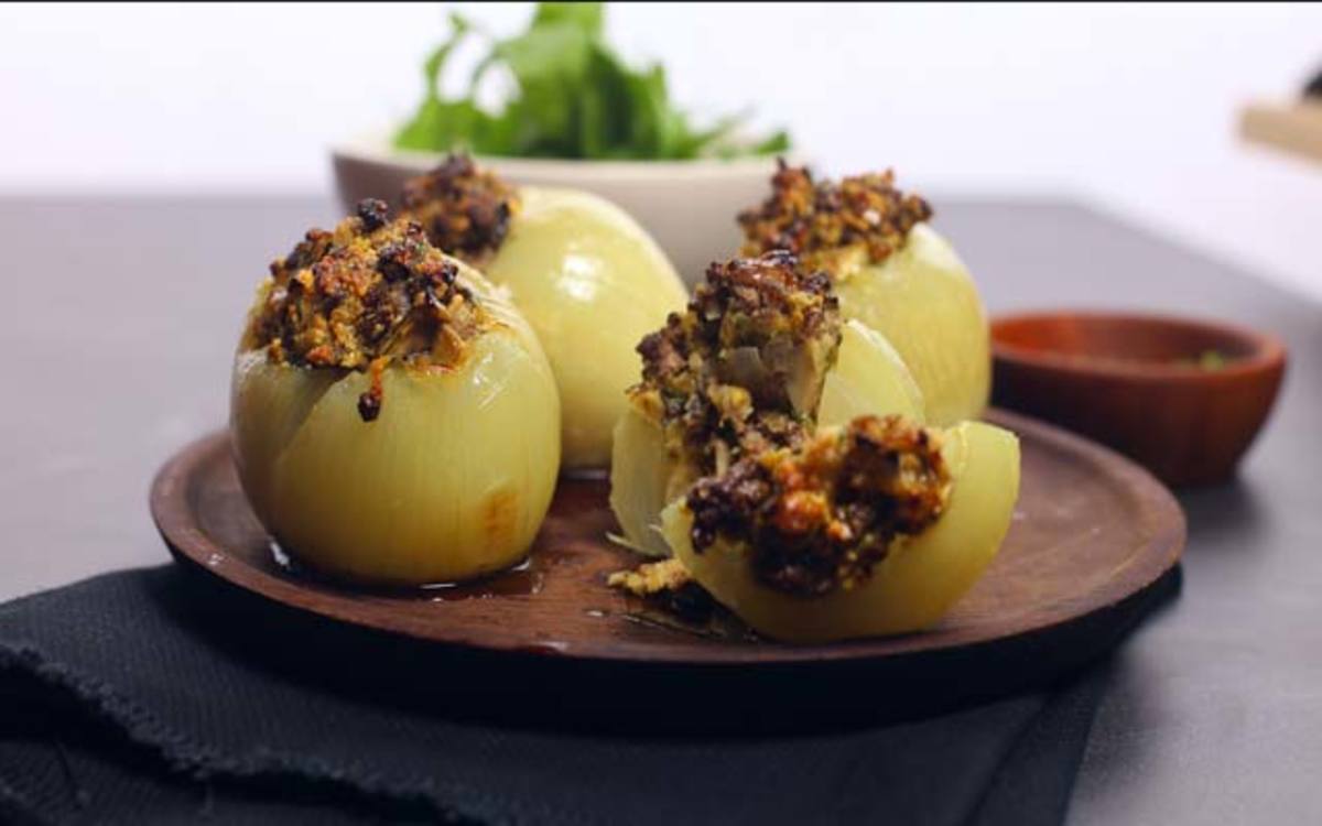 Receta De Cebollas Rellenas Al Horno