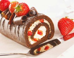 Brazo gitano de chocolate