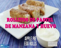 Rollitos de Pastel de Manzana y Huevo