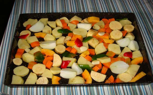 Verduras al horno