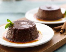 flan de chocolate