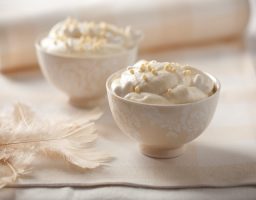 Mousse de chocolate blanco