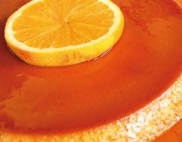 Flan de naranja
