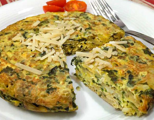 Receta de Tortilla de espinacas