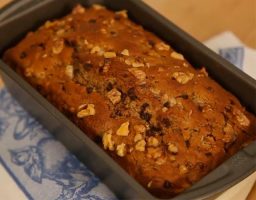 Pan de Plátano con Chocolate y Nueces