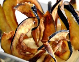 Berenjenas fritas para snack