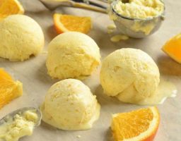 Helado de naranja casero