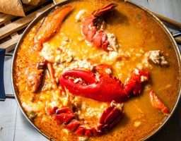 Arroz caldoso con bogavante