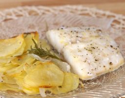 Bacalao al horno con patatas