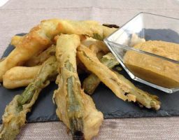 Calçots en tempura o arrebossats