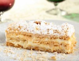 Milhojas de crema