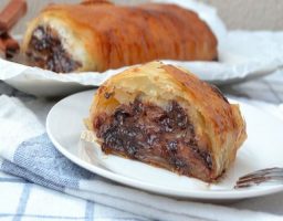 Trenza de Hojaldre con Chocolate y Nueces