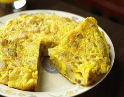 Tortilla de ajos tiernos