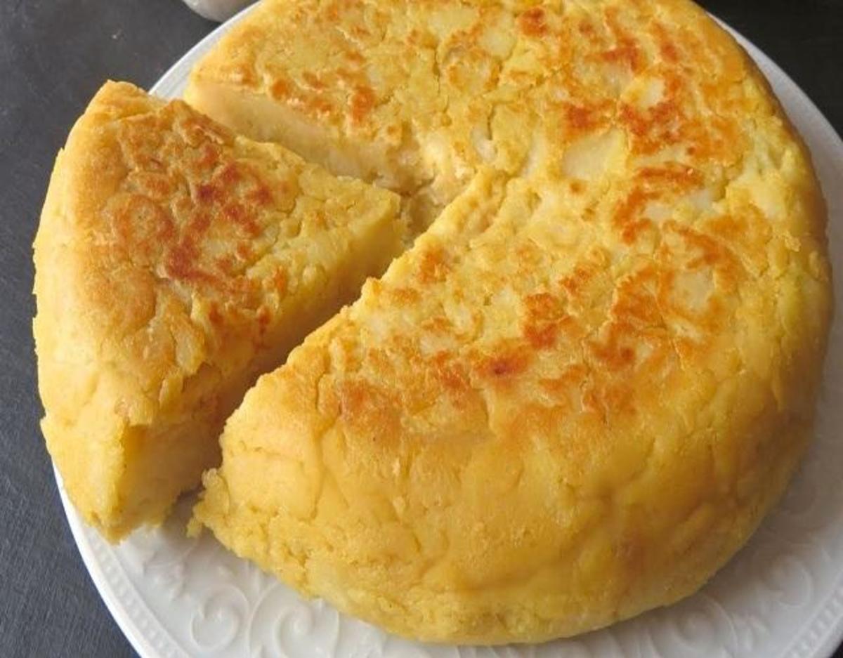 Receta de Tortilla de patatas sin