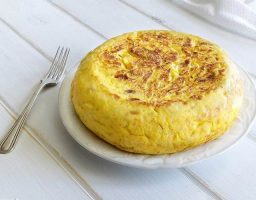 Tortilla de patatas sin huevo