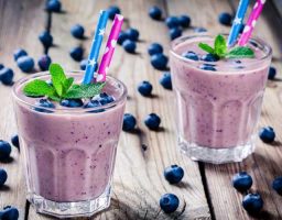 Batido de arándanos