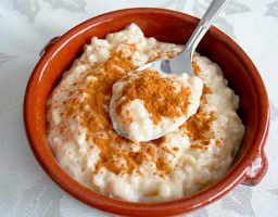 Arroz con leche vegetal