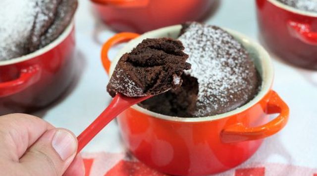 Soufflé de chocolate