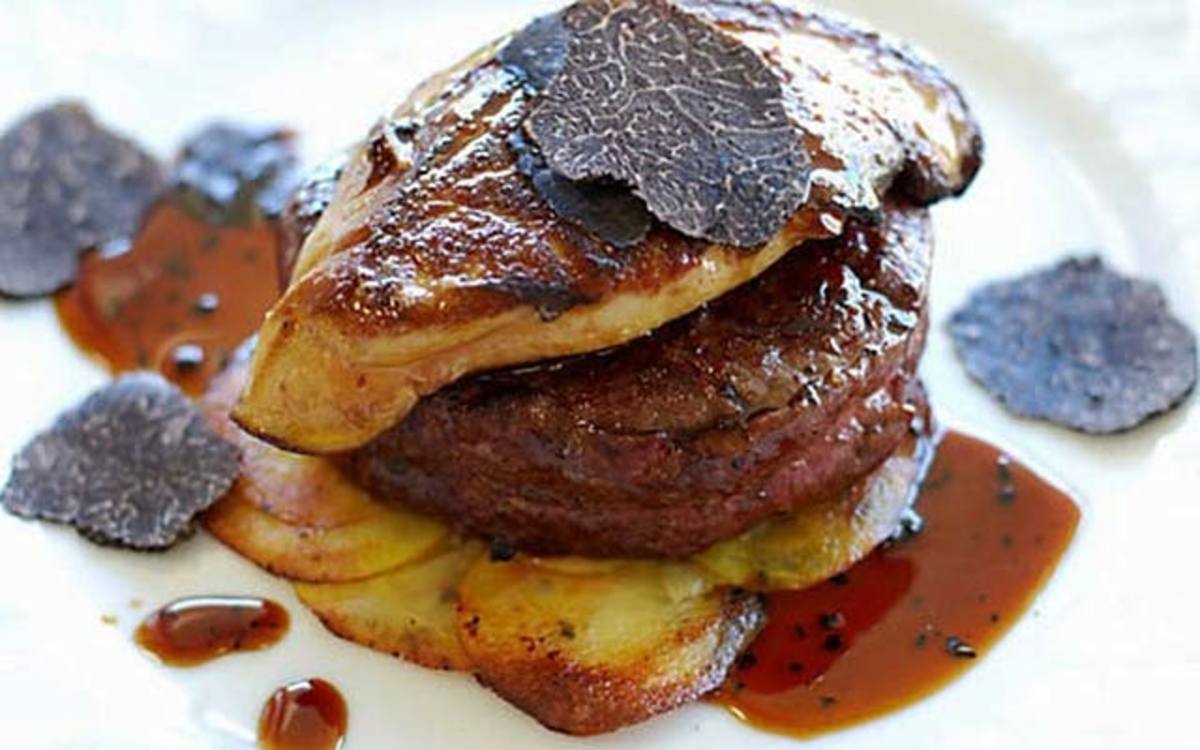 Receta de Tournedós con salsa de trufas