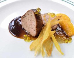 Solomillo con salsa de jengibre