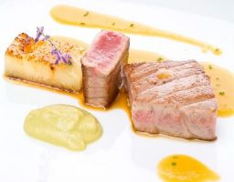 Atún en salsa de naranja
