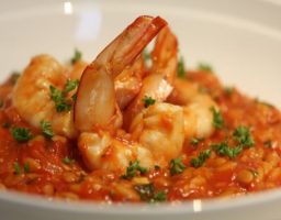 Gambas con Tomate