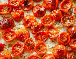 Tomates cherry al horno