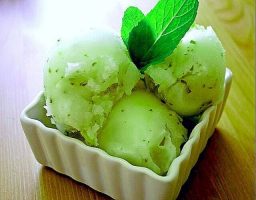 Sorbete de menta