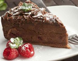 Tarta de chocolate light