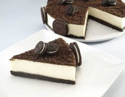 Tarta helada de chocolate blanco
