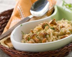 Arroz basmati con setas