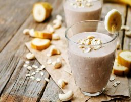 Batido de avena y plátano