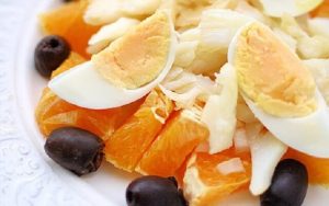 Ensalada de bacalao y naranja