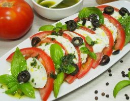 Ensalada de tomate y mozzarella
