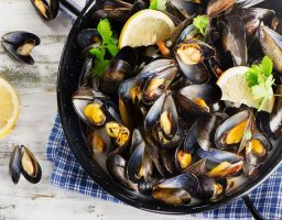 Mejillones al vapor