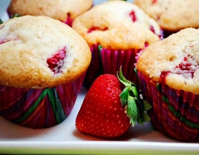 Muffins de fresa