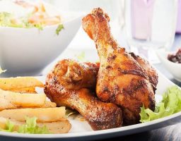 Pollo asado al microondas