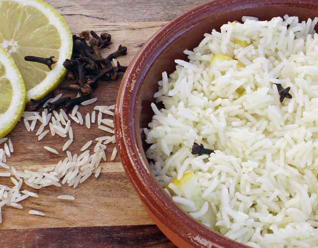 Receta de Arroz basmati al limón