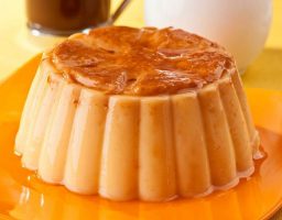 Flan de pera