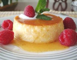 Flan de quinoa