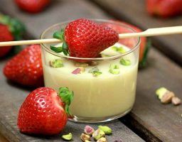 Fresas con chocolate blanco