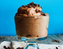 Helado de chocolate vegano