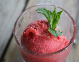 Sorbete de Fresa y Menta