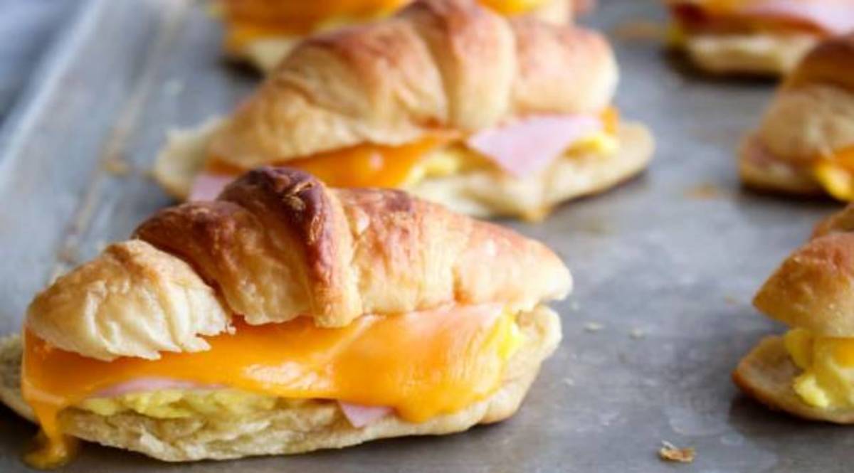 Receta De Croissant De Jamón Y Queso