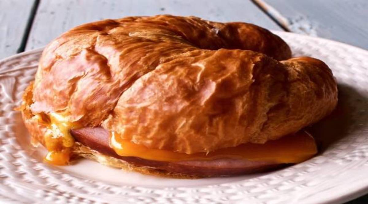 Receta De Croissant De Jamón Y Queso