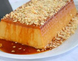 Flan de avellanas