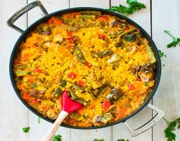 Paella de verduras